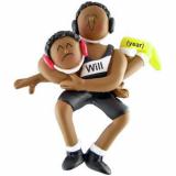 Wrestling Christmas Ornament African American Male Personalized by RussellRhodes.com