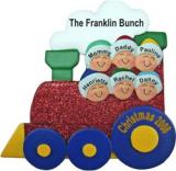 Christmas Train for 6 Christmas Ornament Personalized by Russell Rhodes