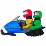 Snowmobile Christmas Ornament Fun for 2 Personalized by RussellRhodes.com