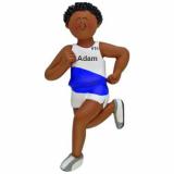 Cross-Country & Runner Christmas Ornament African American Male Personalized by RussellRhodes.com