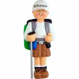 Hiking Christmas Ornament Female Personalized by RussellRhodes.com