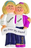 Both Blonde, Sisters Christmas Ornament Personalized by RussellRhodes.com