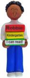 I Can Read Christmas Ornament African American Male Personalized by RussellRhodes.com