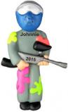 Paint Ball Player Christmas Ornament Personalized by Russell Rhodes