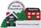 Family Friends From Our House to Yours Christmas Ornament Personalized by Russell Rhodes