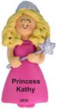 Modern Princess Blond Christmas Ornament Personalized by RussellRhodes.com