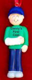 Cast Broken Arm Christmas Ornament Male Personalized by RussellRhodes.com