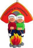 Camping Out Couple Christmas Ornament