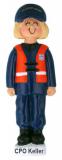 Coast Guard Christmas Ornament Blond Female Personalized by RussellRhodes.com