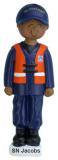 Coast Guard Christmas Ornament African American Male Personalized by RussellRhodes.com