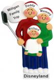 Family Vacation Christmas Ornament for 3 Personalized by RussellRhodes.com