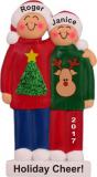Holidaze Fun Couple Christmas Ornament Personalized by Russell Rhodes