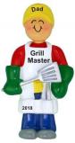 Great Day for Grilling Christmas Ornament Personalized by RussellRhodes.com