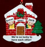Couples Christmas Ornament Happy Holidays Personalized by RussellRhodes.com