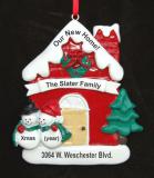Winter Wonderland: Our New Home Christmas Ornament Personalized by Russell Rhodes