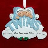 Twin Boys Christmas Ornament Personalized by RussellRhodes.com