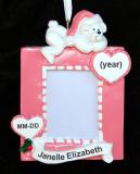 Baby Girl Christmas Ornament Frame Personalized by RussellRhodes.com