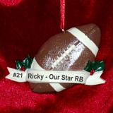 Football Christmas Ornament Game Day Personalized by RussellRhodes.com