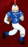 Football Christmas Ornament Blue Jersey Personalized by RussellRhodes.com