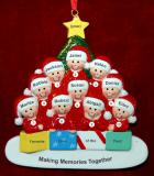 Family Reunion Christmas Ornament All Together for 10 Personalized by RussellRhodes.com