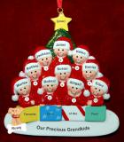 Ornament for Grandparents  10 Grandchildren All Together with Pets Personalized by RussellRhodes.com