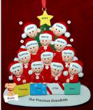 Ornament for Grandparents  12 Grandchildren All Together with Pets Personalized by RussellRhodes.com