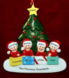 Ornament for Grandparents  4 Grandchildren All Together Personalized by RussellRhodes.com