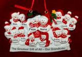 Large Family of 12 Kids or Our 12 Grandkids Christmas Ornament Personalized by RussellRhodes.com