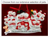 Large Family of 12 Kids or Our 12 Grandkids Christmas Ornament Personalized by Russell Rhodes