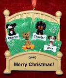Dogs, Cats, Pets Christmas Ornament Cozy & Warm 4 Personalized by RussellRhodes.com
