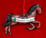 Chestnut Horse Christmas Ornament Personalized by RussellRhodes.com