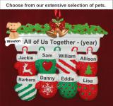 Festive Mittens for 8 Christmas Ornament with Pets Personalized by Russell Rhodes