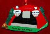 Family Camping Christmas Ornament Adventure Personalized by RussellRhodes.com
