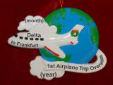 World Traveler Cloud Surfing Christmas Ornament Personalized by RussellRhodes.com