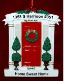 My First Apartment or New Home Christmas Ornament Red Door Personalized by RussellRhodes.com