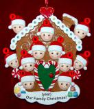 Family Christmas Ornament Gingerbread Joy for 11 Personalized by RussellRhodes.com
