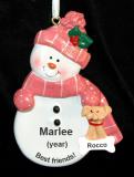 A Girl & Her Dog Christmas Ornament Personalized by RussellRhodes.com