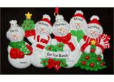 My Xmas Fun Bunch 5 Grandkids Christmas Ornament Personalized by Russell Rhodes