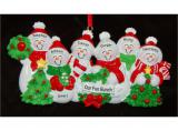 My Xmas Fun Bunch 6 Grandkids Christmas Ornament Personalized by Russell Rhodes