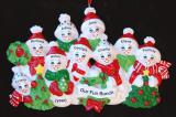 My Xmas Fun Bunch 9 Grandkids Christmas Ornament Personalized by Russell Rhodes