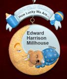 Baby Christmas Ornament Blue Moon Personalized by RussellRhodes.com