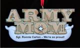 Army Mom Christmas Ornament Personalized by RussellRhodes.com