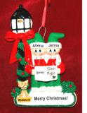 Christmas Caroling  for 2 Christmas Ornament with Pets Personalized by Russell Rhodes