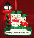 Christmas Caroling  for 3 Christmas Ornament Personalized by Russell Rhodes