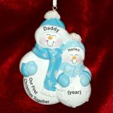 Single Parent Christmas Ornament 1st Xmas with Child Personalized by RussellRhodes.com
