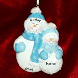 Single Parent Mom or Dad Christmas Ornament With Love 1 Child Personalized by RussellRhodes.com