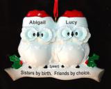 Sisters Christmas Ornament What a Hoot Personalized by RussellRhodes.com