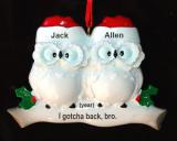 Brothers Christmas Ornament What a Hoot Personalized by RussellRhodes.com