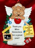 Teacher Christmas Ornament You're an Angel Personalized by RussellRhodes.com
