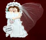 Lesbian Wedding Christmas Ornament Personalized by RussellRhodes.com